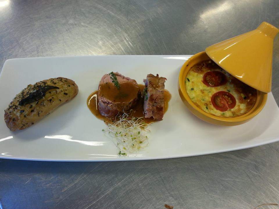 Filet mignon faln courgettes hérisson de pommes de terre, La cuisine de Laude Filet mignon faln courgettes hérisson de pommes de terre, La cuisine de Laude