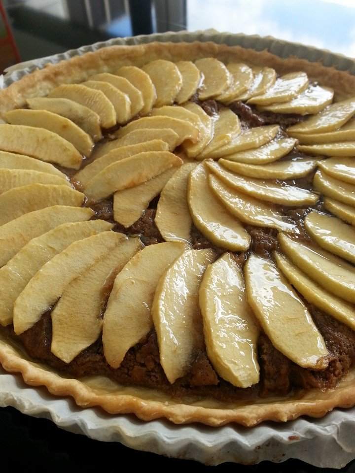 Tarte pommes speculoos, La cuisine de Laude Tarte pommes speculoos, La cuisine de Laude