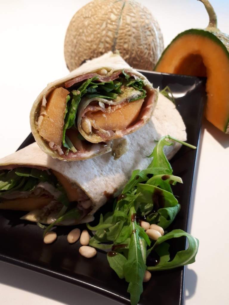 wrap jambon melon e1532541119877, La cuisine de Laude wrap jambon melon e1532541119877, La cuisine de Laude