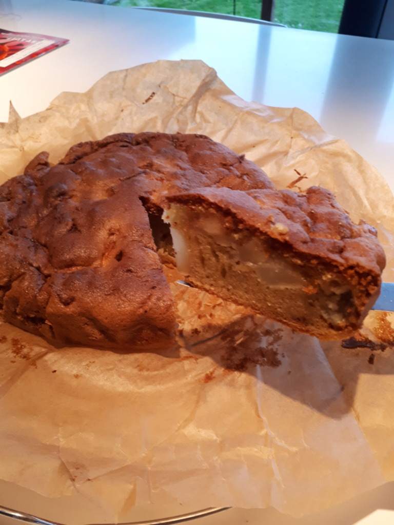 gâteau pommes coupé, La cuisine de Laude gâteau pommes coupé, La cuisine de Laude